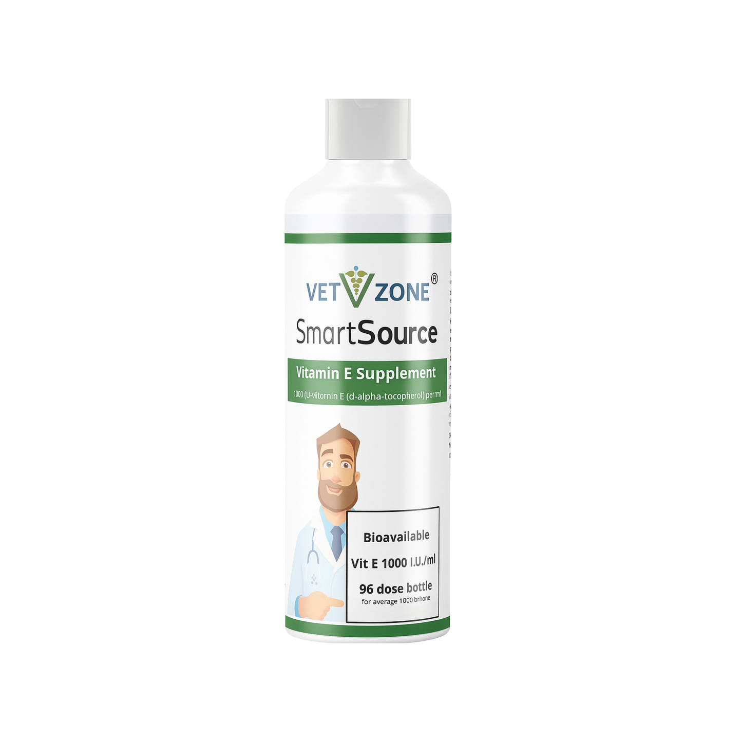VetZone® SmartSource Vitamin E – 1000 IU/mL Bioavailable Supplement - 96 day supply