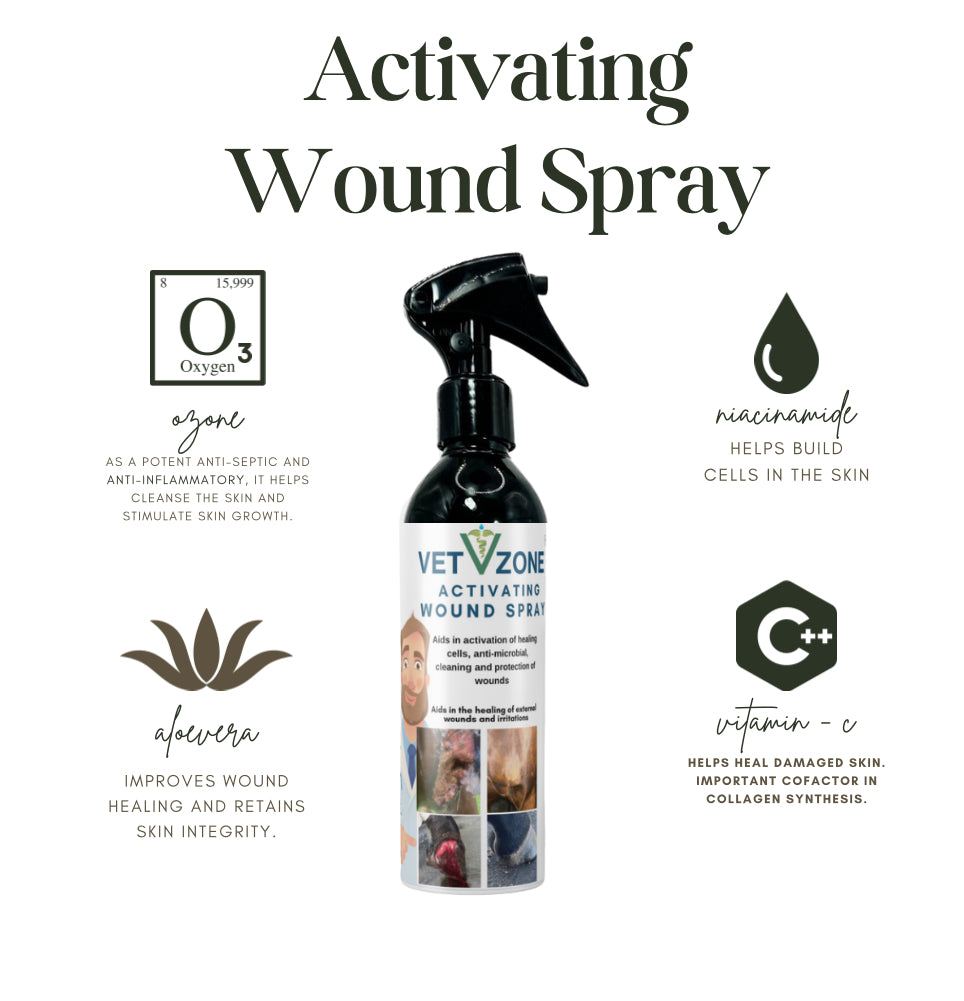 Buffzone Powder Activating Wound Spray – VetZone Animal Health Products